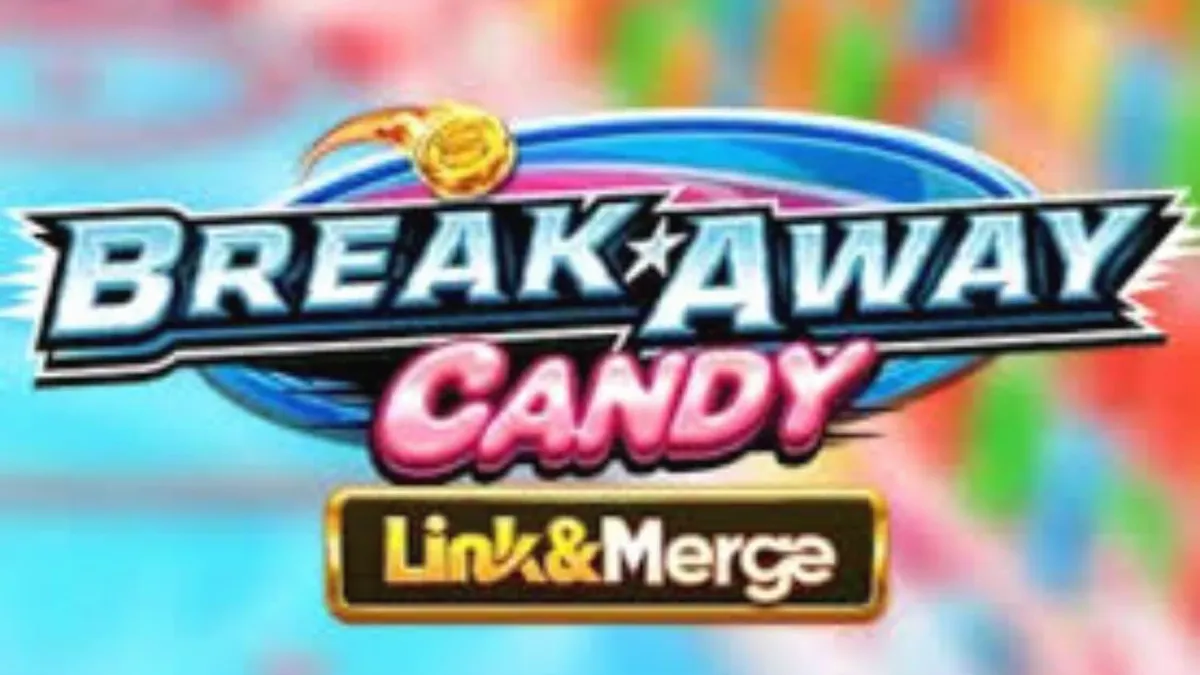 Break Away Candy Link&Merge স্লট গেমের রঙিন ইন্টারফেস এবং হকি থিম